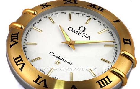 fake omega wall clock|omega wall clock for sale.